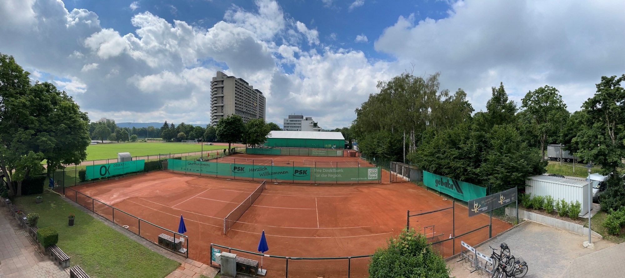 Tennisanlage des Post Südstadt Karlsruhe