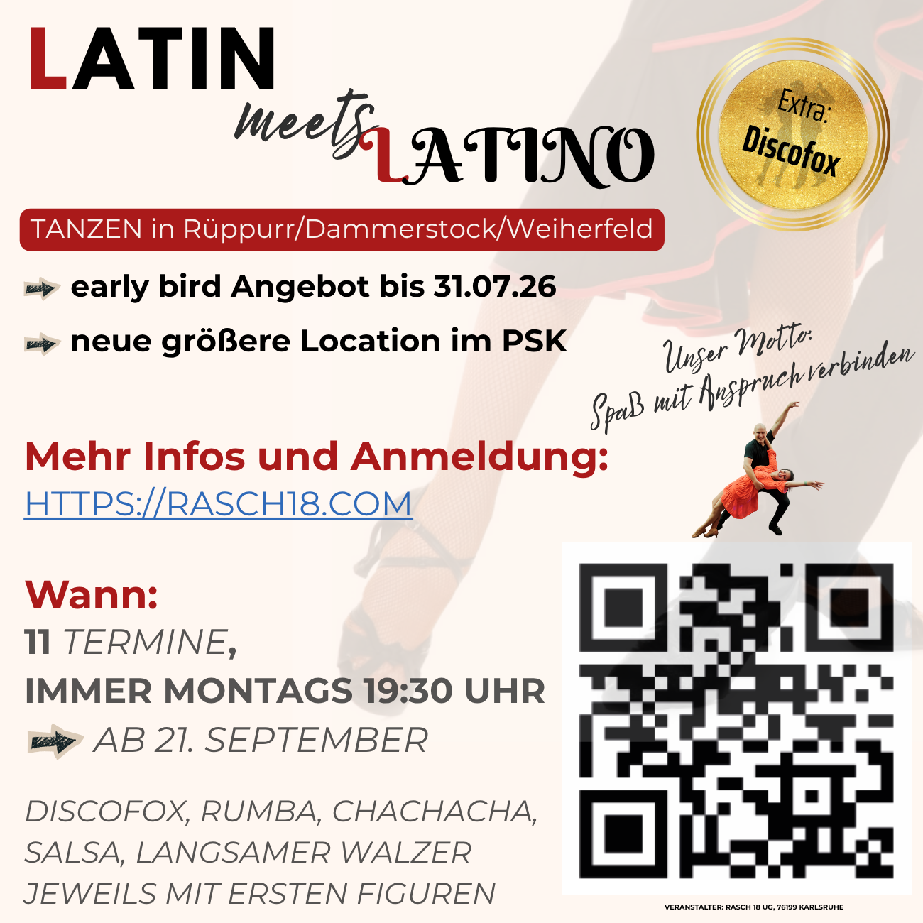 Flyer Tanzkurs