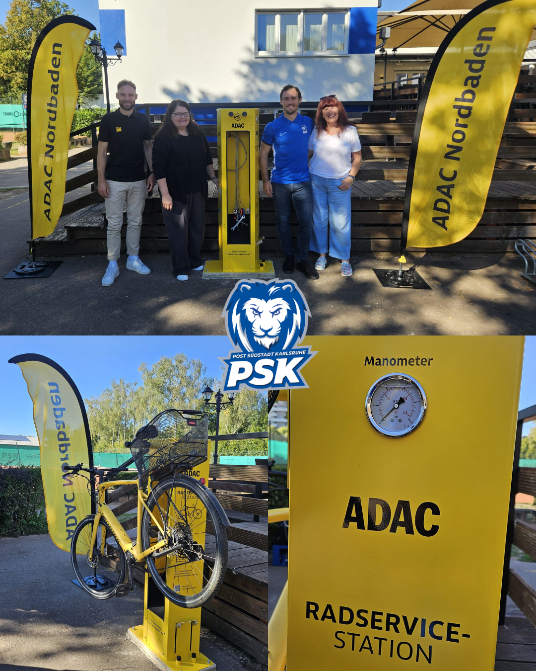 Neue ADAC Radservice-Station auf dem Gelände von Post Südstadt Karlsruhe