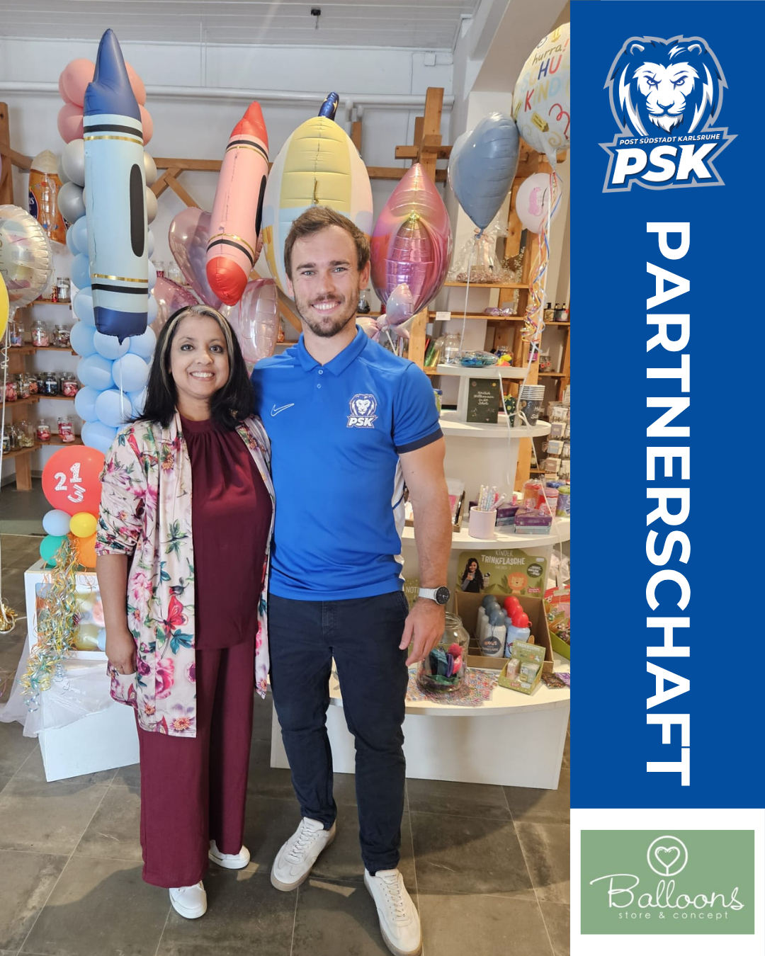 PSK x Balloons Store & Concepts – Partnerschaft in Karlsruhe