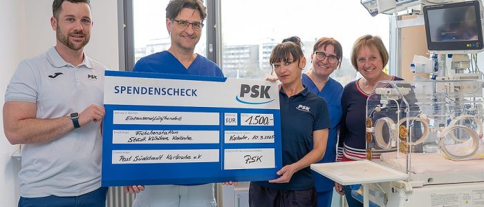 PSK unterstützt Eltern auf der Kinderintensivstation