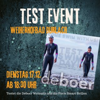 Testevent beim @pskarlsruhe !!! 🏊 Zusammen mit @formswim und @deboerswim veranstalten wir am Dienstag den 17.12. ab 18:30 Uhr ein Testschwimmen im Weiherhofbad Durlach. Habt ihr Lust einmal die smarten Schwimmbrillen von Form oder die Wetsuits von Deboer zu testen? Dann meldet euch an! Anmeldelink findet ihr in der Bio! #testevent #schwimmen #deboer #formswim #triathlon #swim #test #neoprentest #testschwimmen #pskarlsruhe #pskarlsruhetriathlon